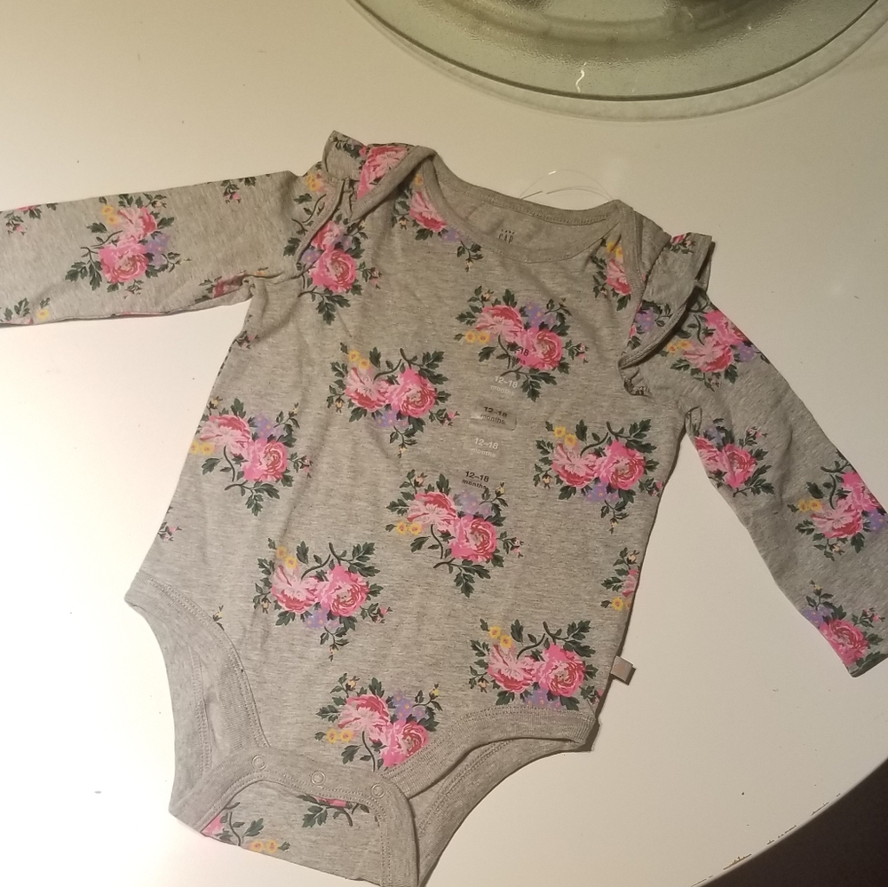 GAP baby floral onesie